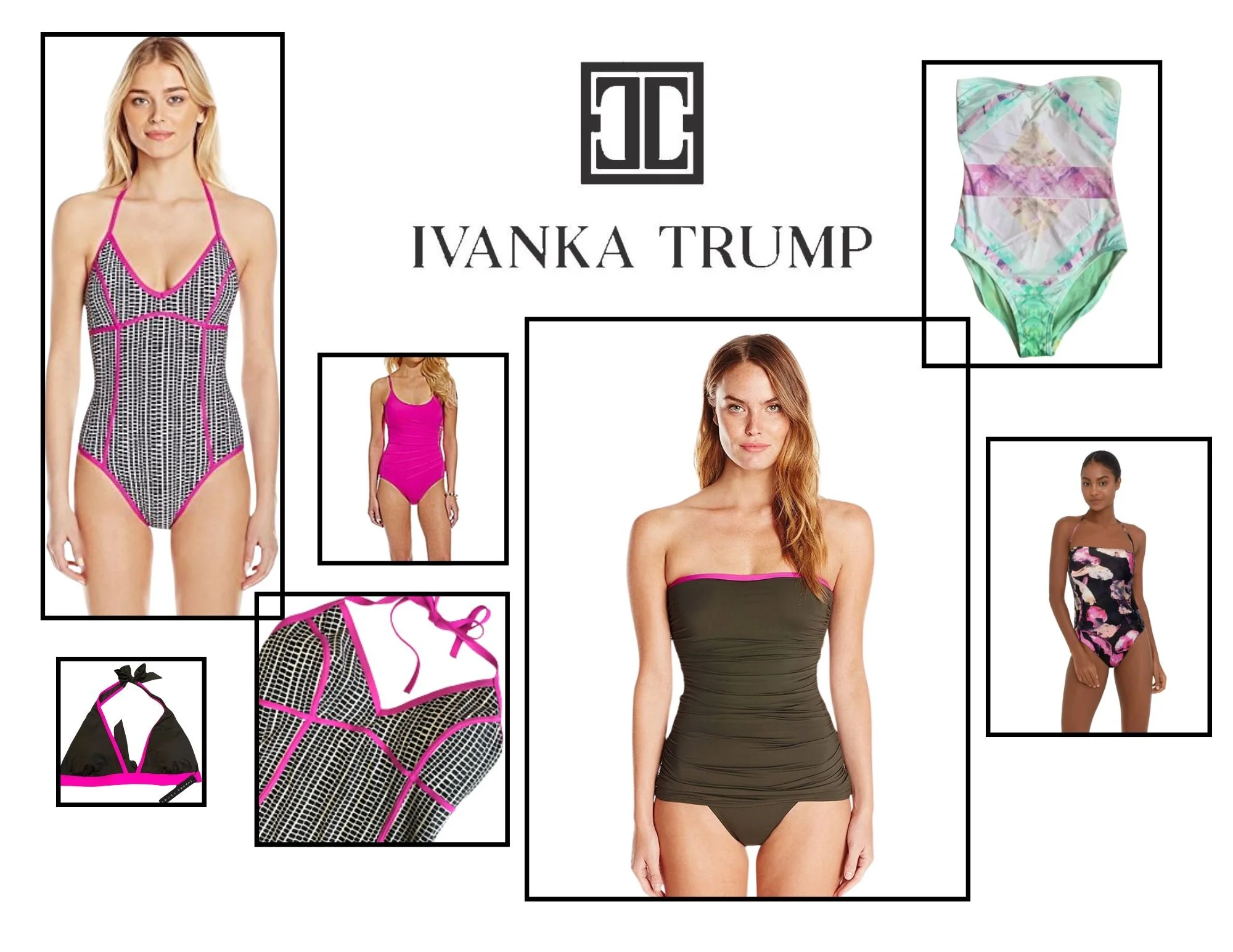 【IVANKA TRUMP】USA ワンピース NEW Ivanka wears one piece bathing suit with bow tie in back